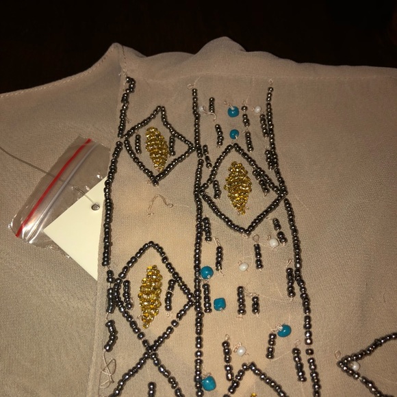 inLUV Beaded Nude Kimono - Picture 3 of 5